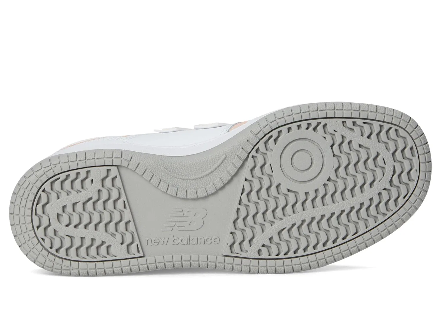Детские кроссовки для мальчиков с закрытой шнуровкой 480 V1 Lace-up New Balance, White Pink Haze — фото 3