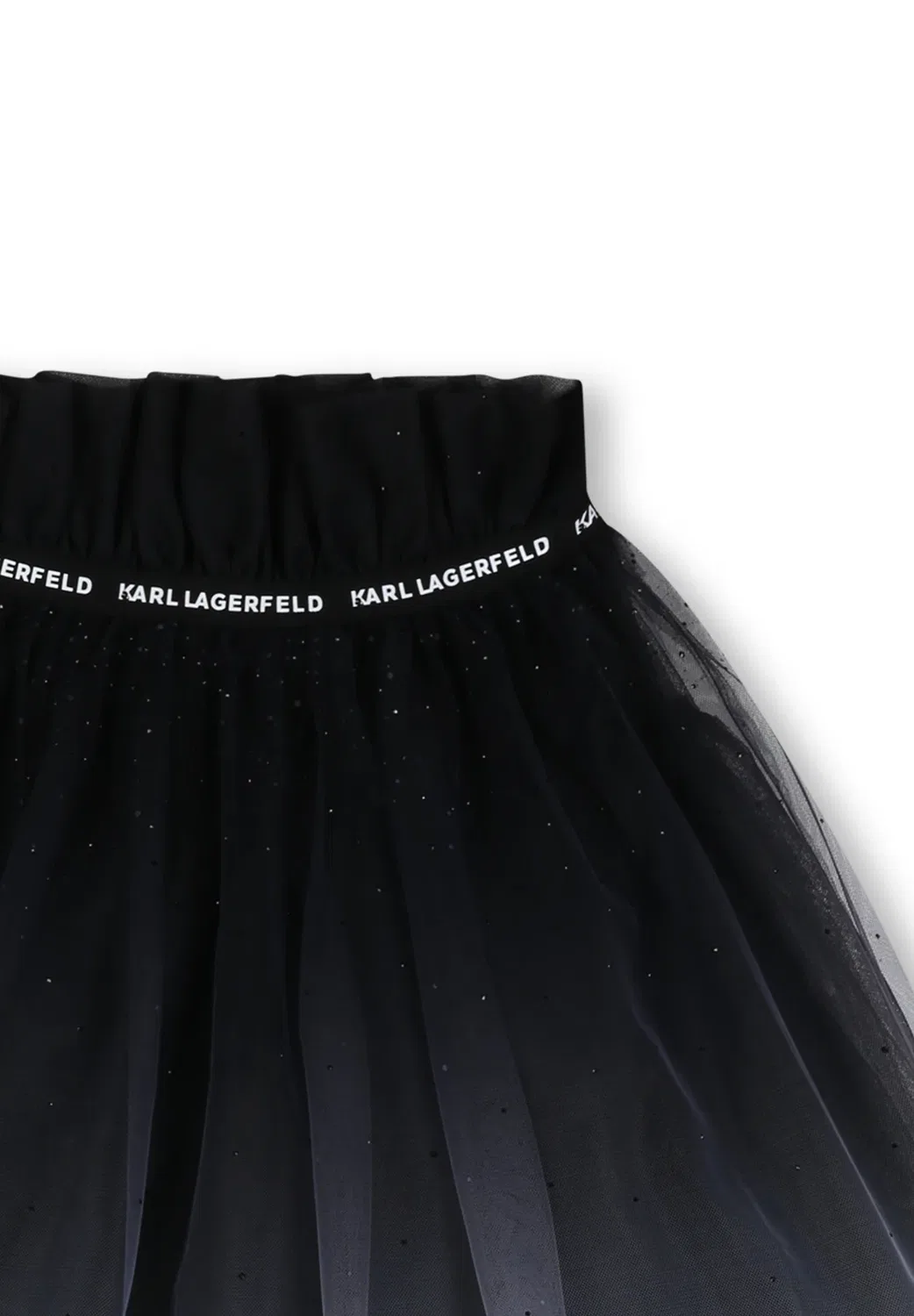 Юбка - юбка А-силуэта Karl Lagerfeld Kids, White Black — фото 4