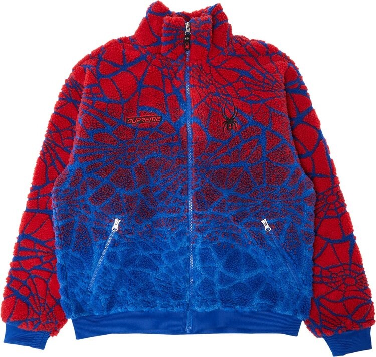

Куртка Supreme x Spyder Web Polar Fleece Jacket 'Royal', синий