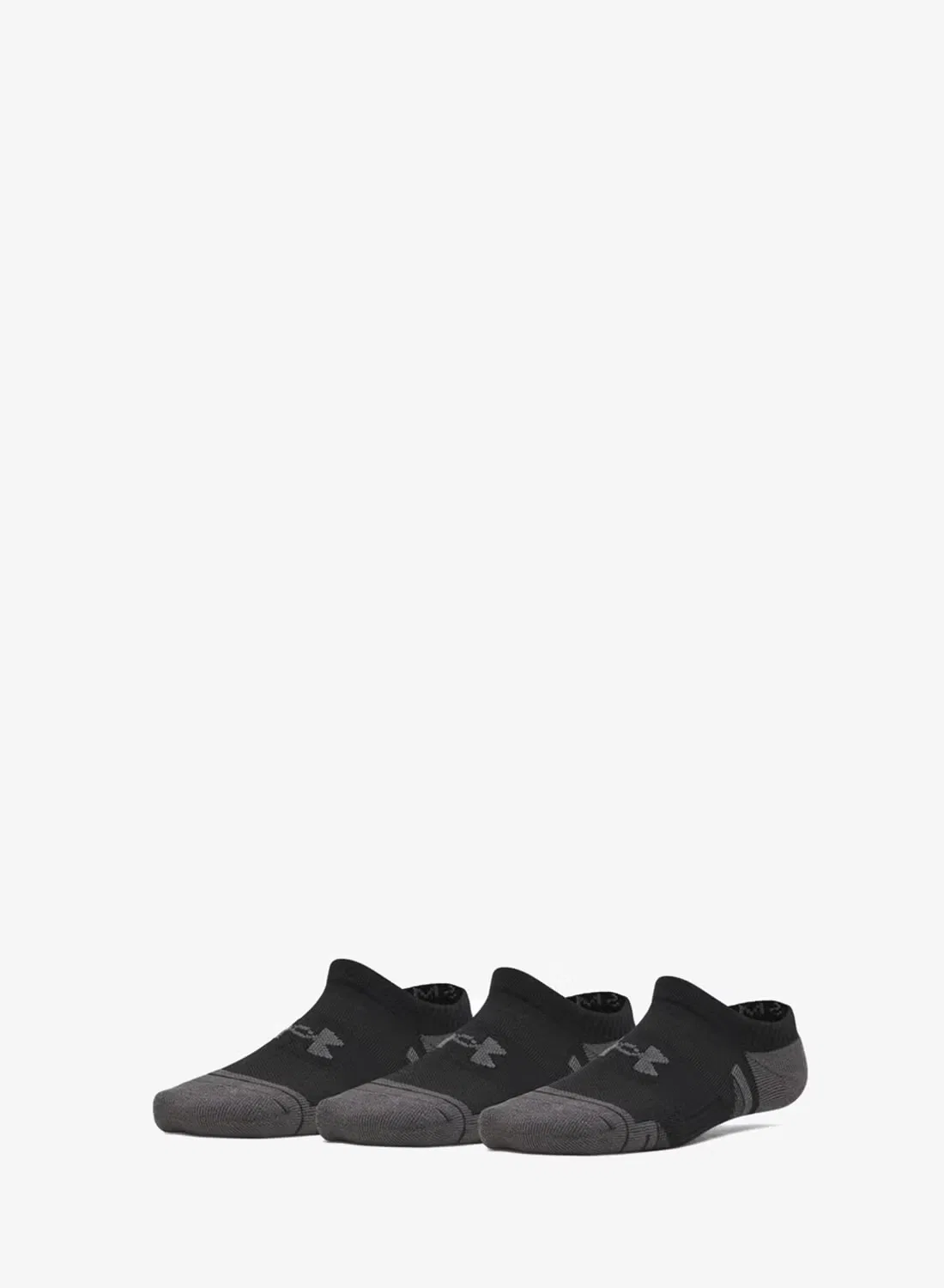 Носки спортивные низкие 3 пары Under Armour, черный — фото 3