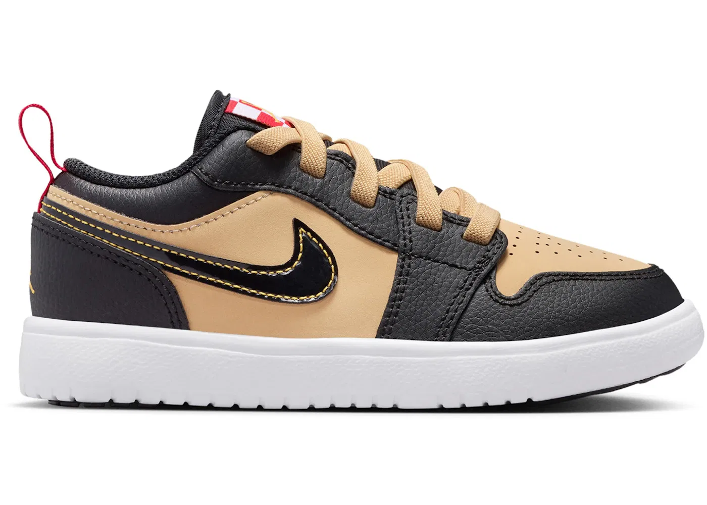 Детские кроссовки Lifestyle Jordan 1 Low ALT SE Jordan, Sesame/Fire Red/White/Black