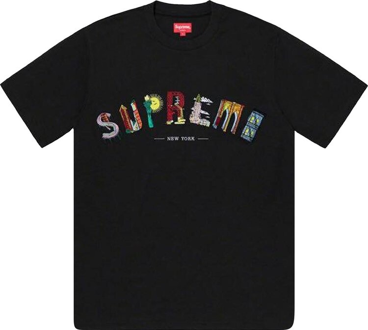 

Футболка Supreme City Arc Tee 'Black', черный
