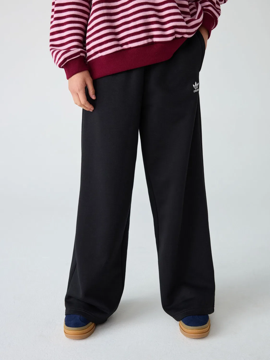 Джоггеры с широкими штанинами, adidas Originals, черный — фото 2