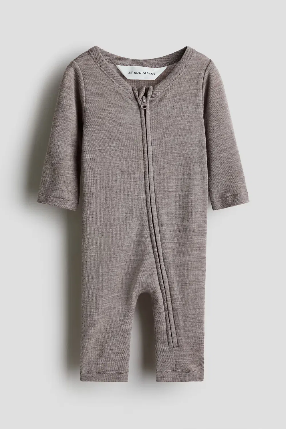 Комбинезон из трикотажа, изготовленный из мериносовой шерсти H&M, Dunkelbeige