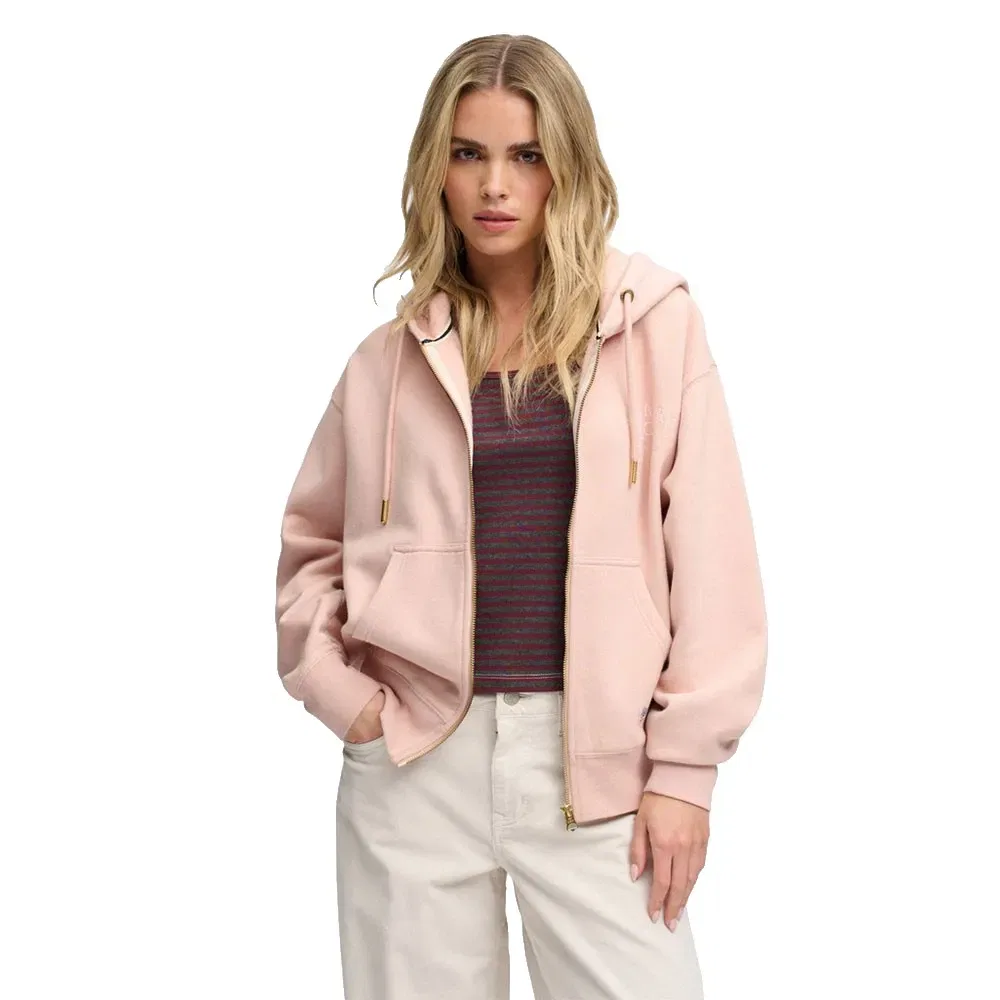 Женский свитшот с капюшоном Luxe Casual Superdry, Pink — фото 4