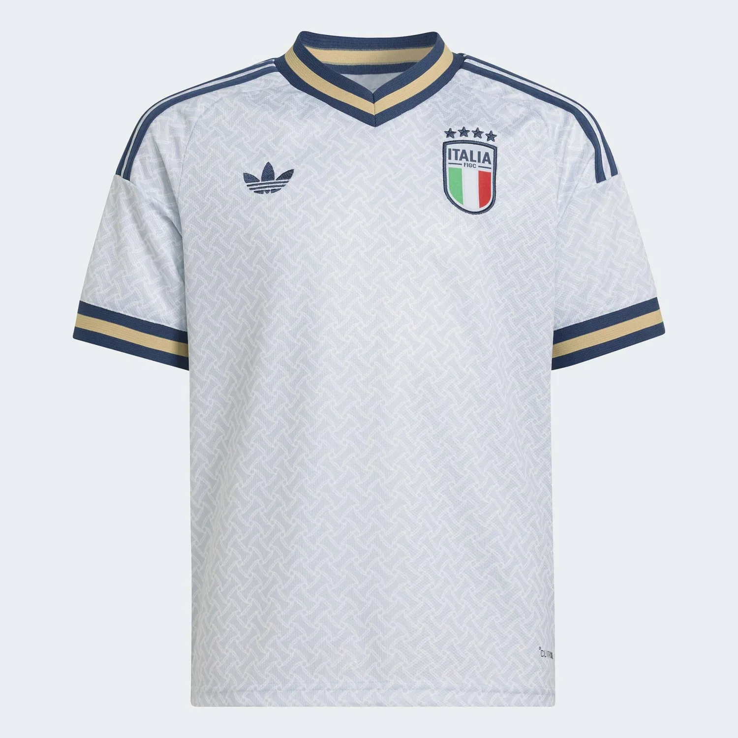 Детская футболка Adidas Performance Shirt Italy 26 Away Kids темно-синего цвета — фото 2