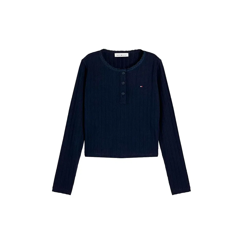 Детская футболка с длинным рукавом Tommy hilfiger KG0KG09463, Blue — фото 3