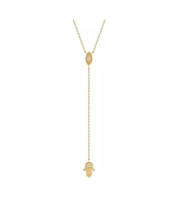 

Милостивый хранитель, ожерелье с хамсой от сглаза Karma And Luck, gold