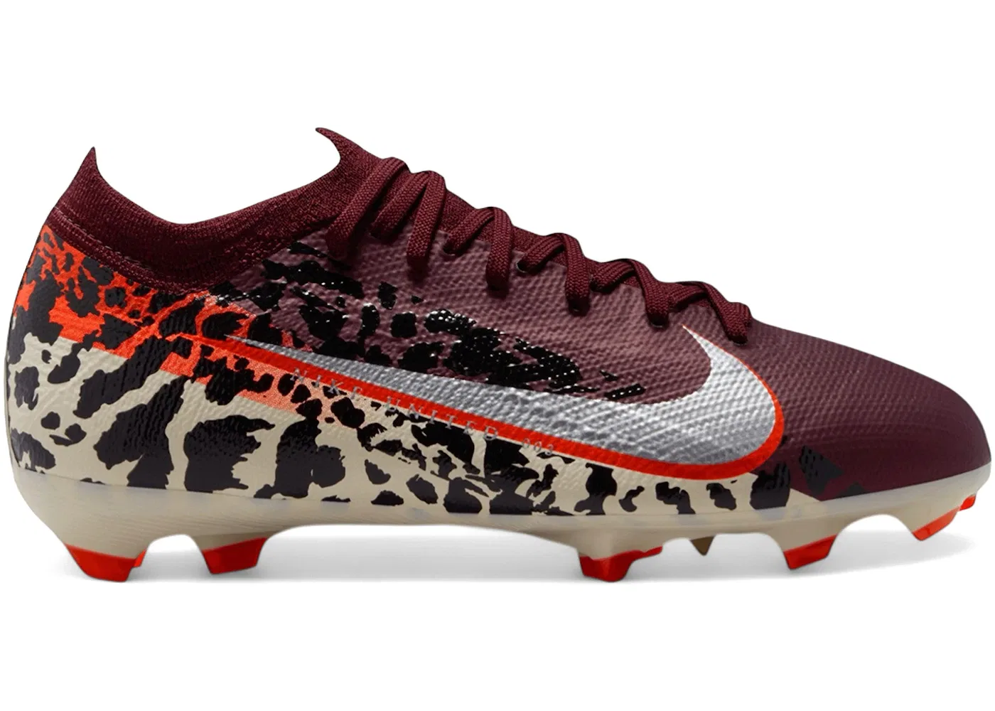 Детские бутсы с длинным рукавом Nike Zoom Mercurial Vapor 16 Pro FG, Burgundy Crush/University Red/Fossil/Metallic Silver