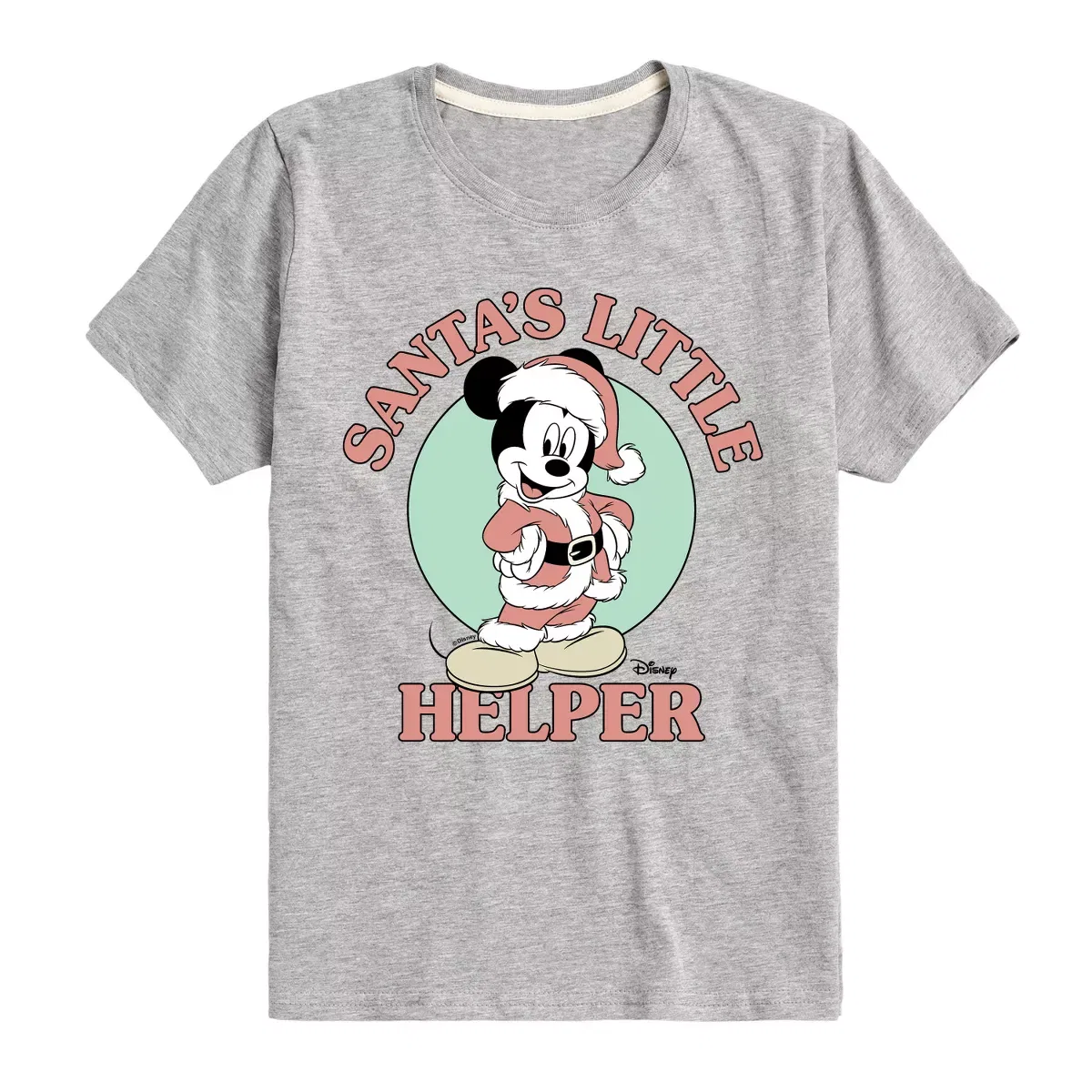 Детская футболка с принтом Санта-Малышка Disney, Athletic Heather