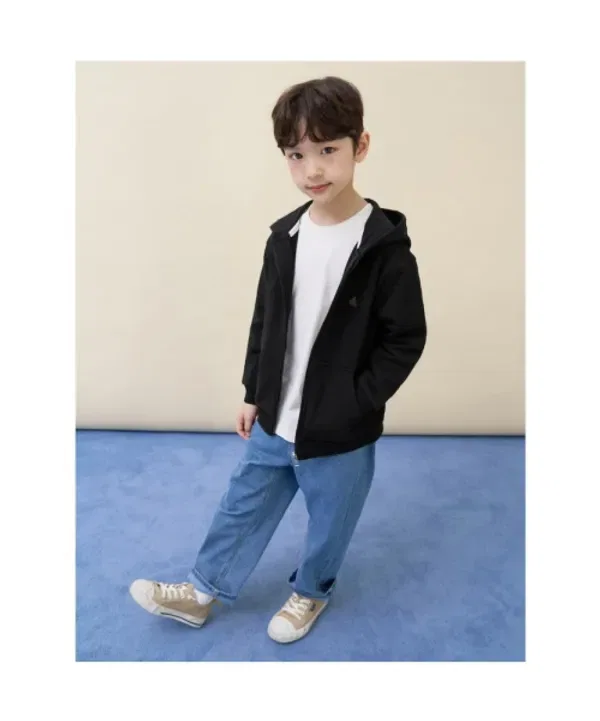 Худи на молнии, Essential, Beanpole Kids, черный — фото 3