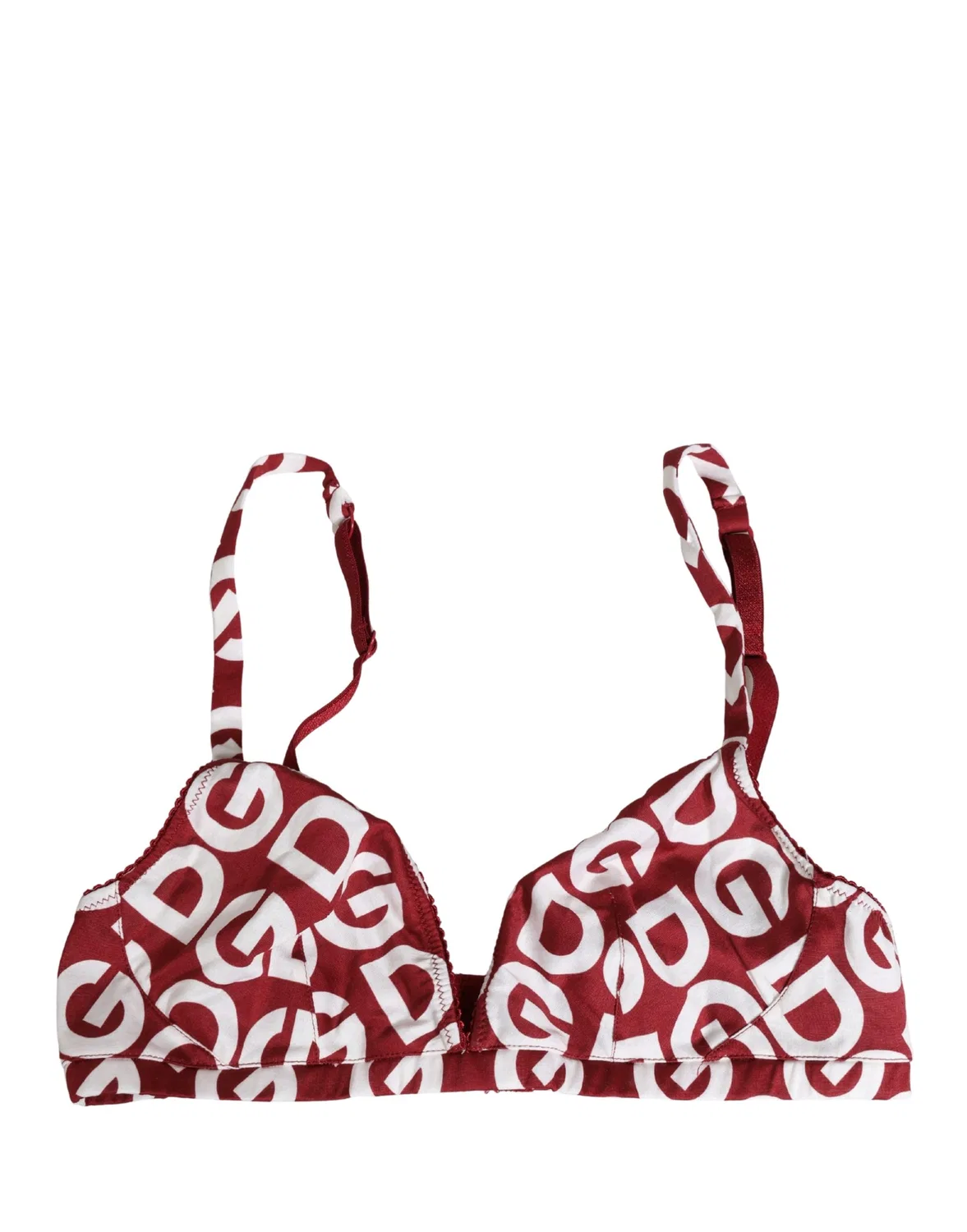 Женское хлопковое бюстгальтер без поролона Soft Cup Bra Dolce & Gabbana, White and Red