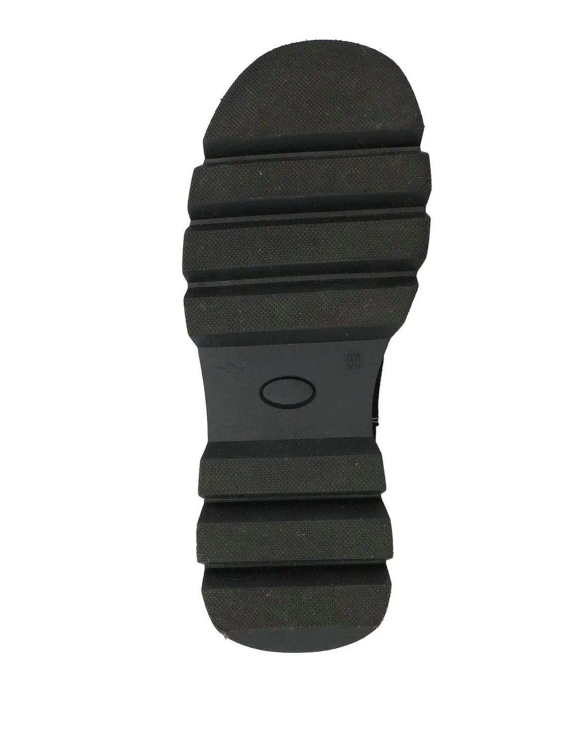 Детские челси для девочек на каблуке MM6 Maison Margiela, черный — фото 4