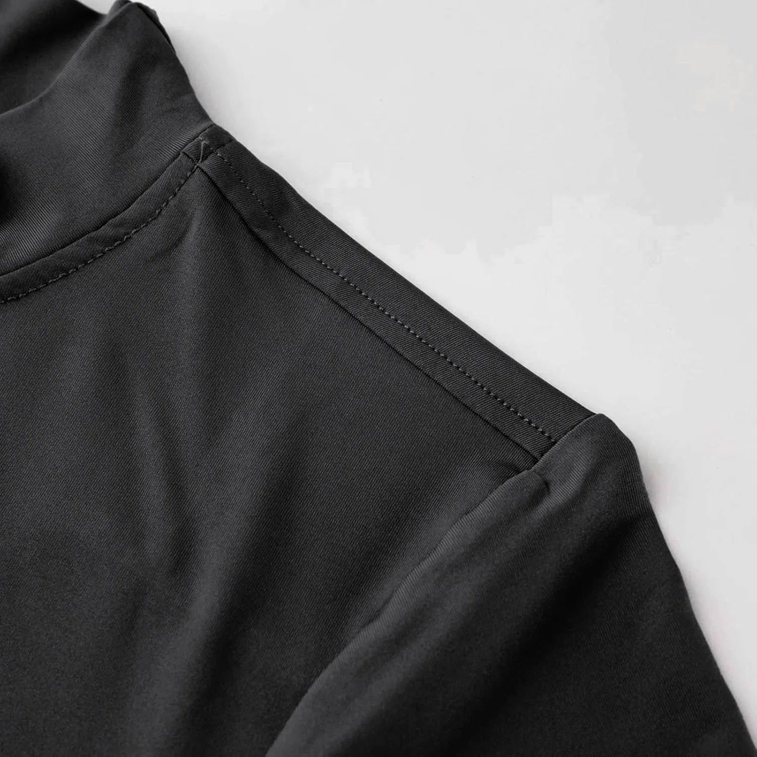 Мужская футболка с длинным рукавом Henley Neck Quick-Drying, Black — фото 3