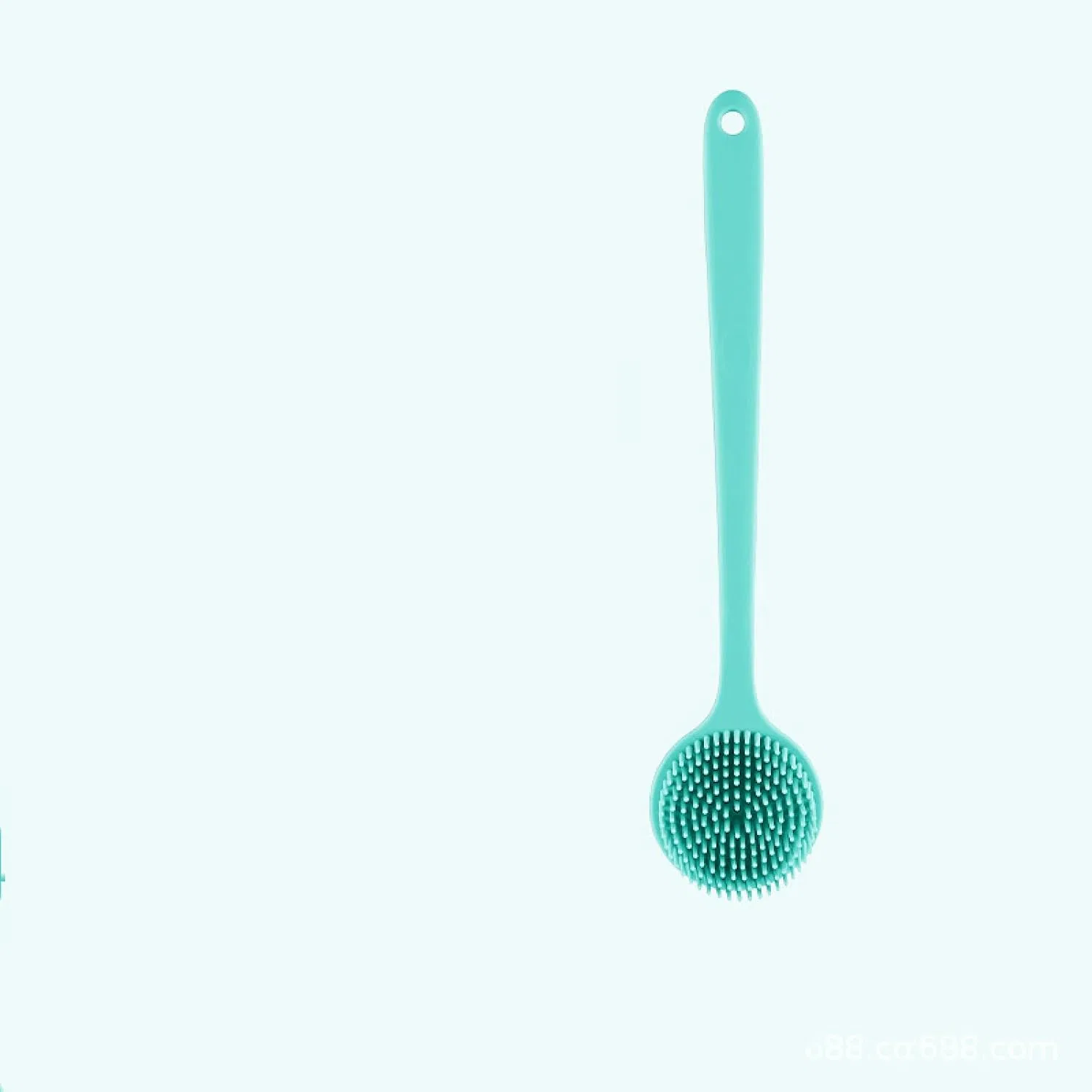 Массажная щетка для душа с длинной ручкой, GERRIT, Зеленая