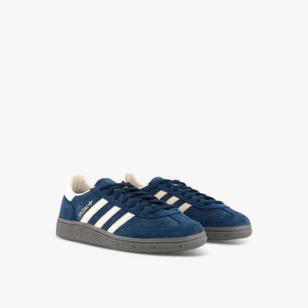 Специальные замшевые кроссовки для гандбола с низким берцем Adidas, белый — фото 3