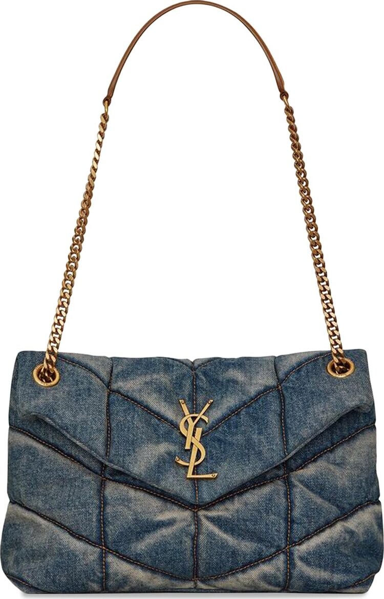 

Сумка Saint Laurent Puffer Small Bag Rodeo Blue, синий