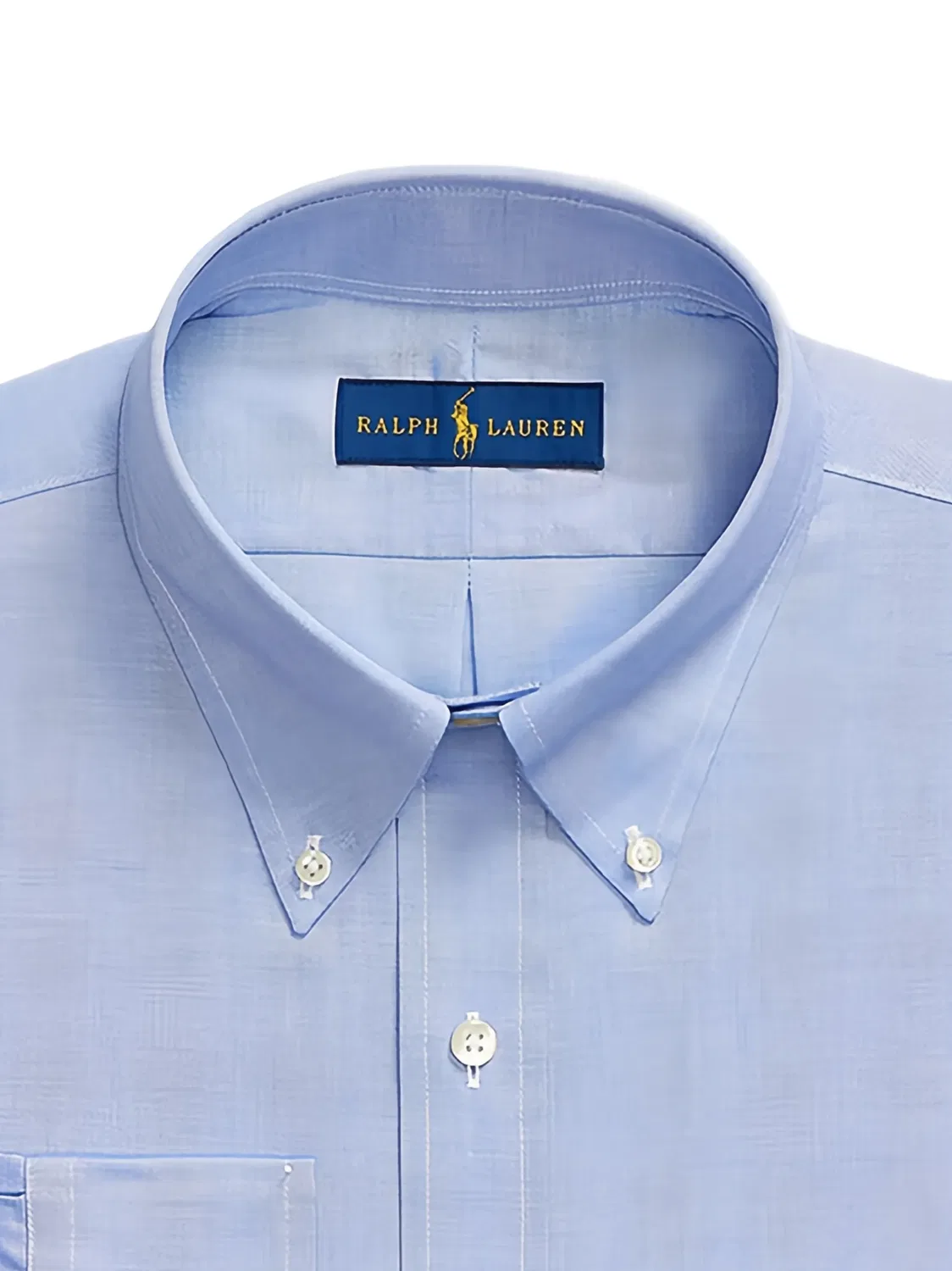 Рубашка синего цвета с логотипом Polo Ralph Lauren, синий — фото 2