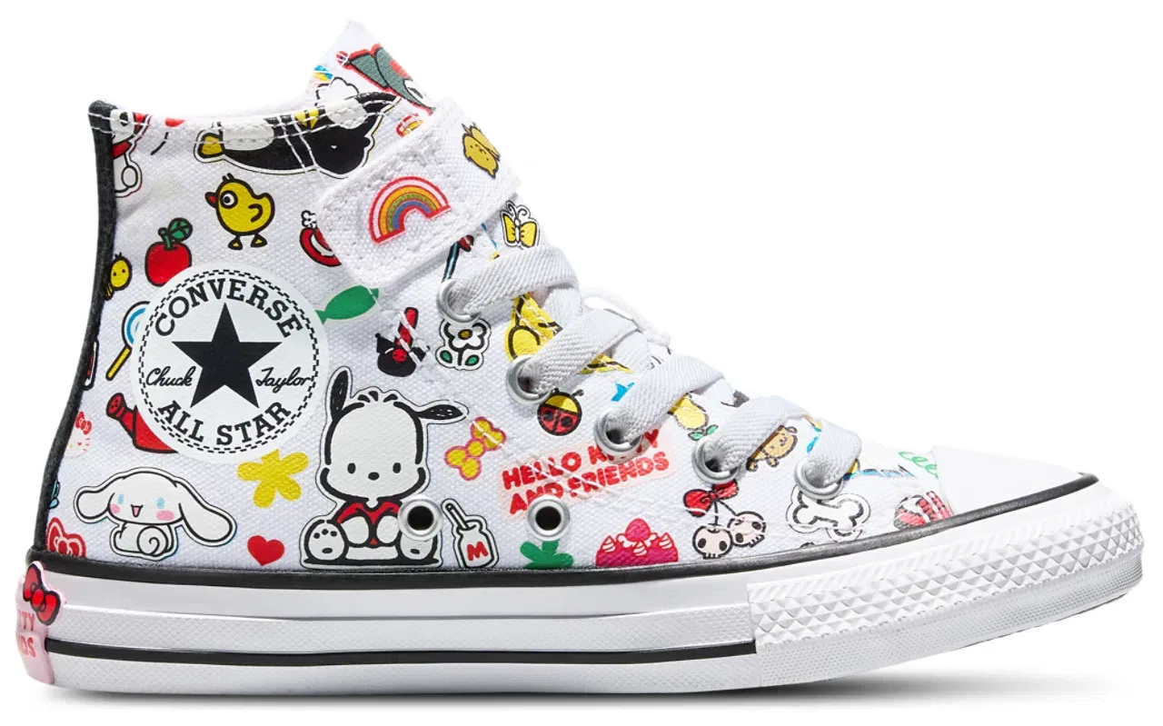 Кеды для мальчиков CTAS 1V Hello Kitty Converse, цвет White/Blue/Multi