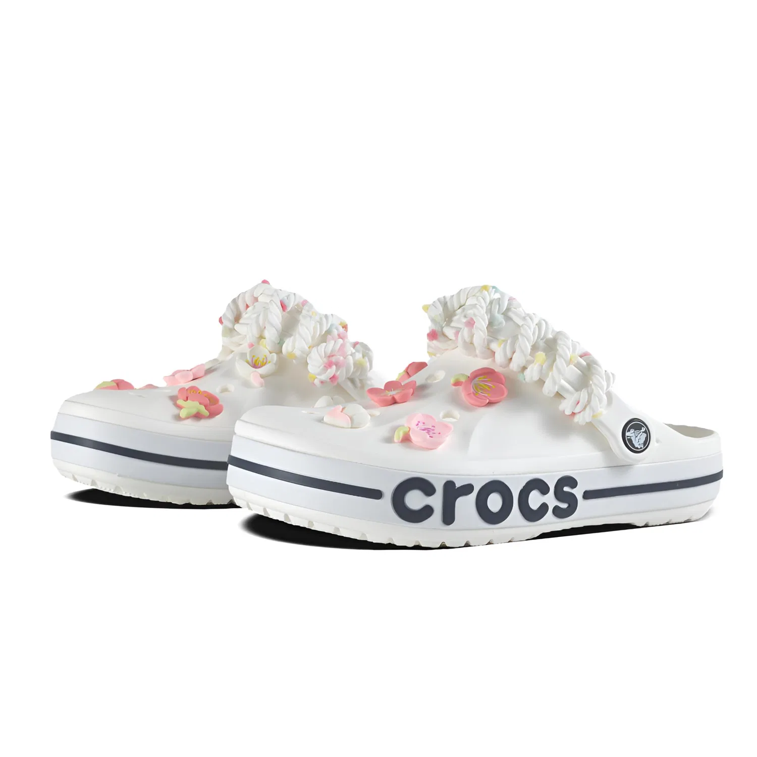 Детские сабо Bayaband Clog Crocs, White — фото 4