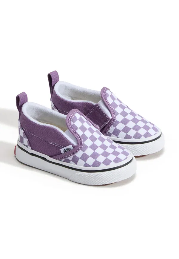Кроссовки с клетчатым принтом Vans, фиолетовый — фото 2