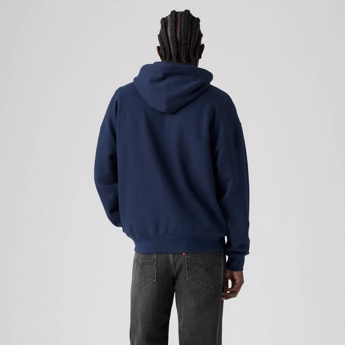 Худи свободного кроя с графическим принтом Levi's, Navy Blazer - Blue — фото 4