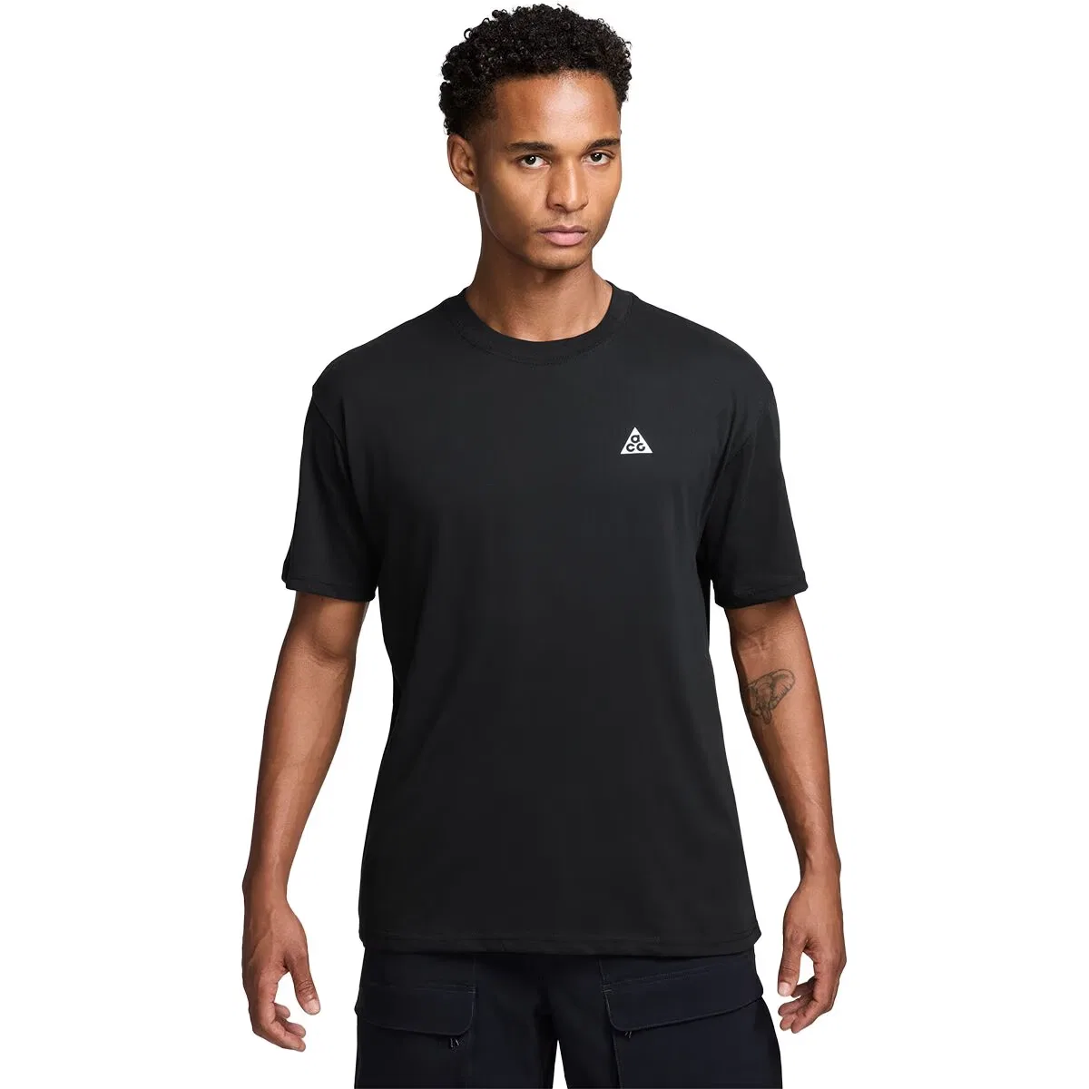 Мужская футболка с коротким рукавом Nike Dri-FIT Acg Dri-FIT Reflective Logo T-Shirt, черный