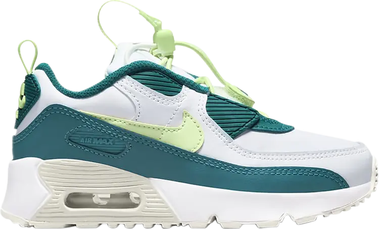 

Кроссовки Nike Air Max 90 Toggle PS 'White Bright Spruce', белый