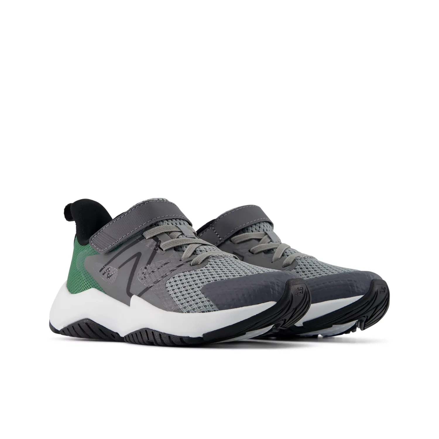 Детские кроссовки с дышащей сеткой RAV v2 Hook & Loop New Balance, Castlerock With Slate Grey And Outfield — фото 2