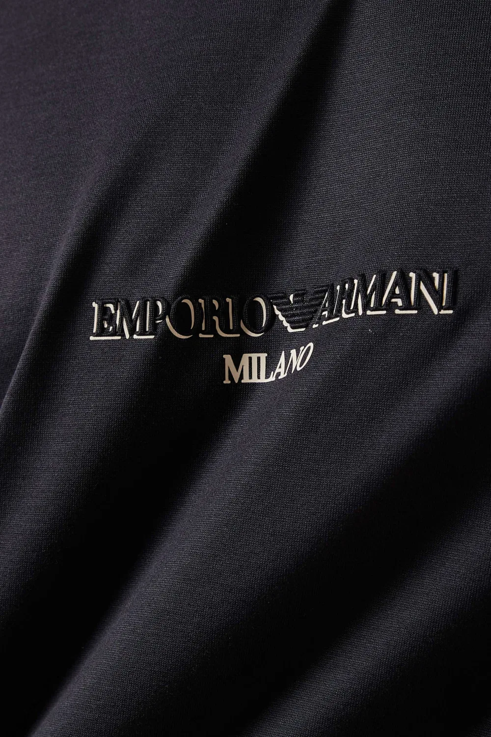 Футболка с коротким рукавом с принтом EA Text Emporio Armani, синий — фото 4
