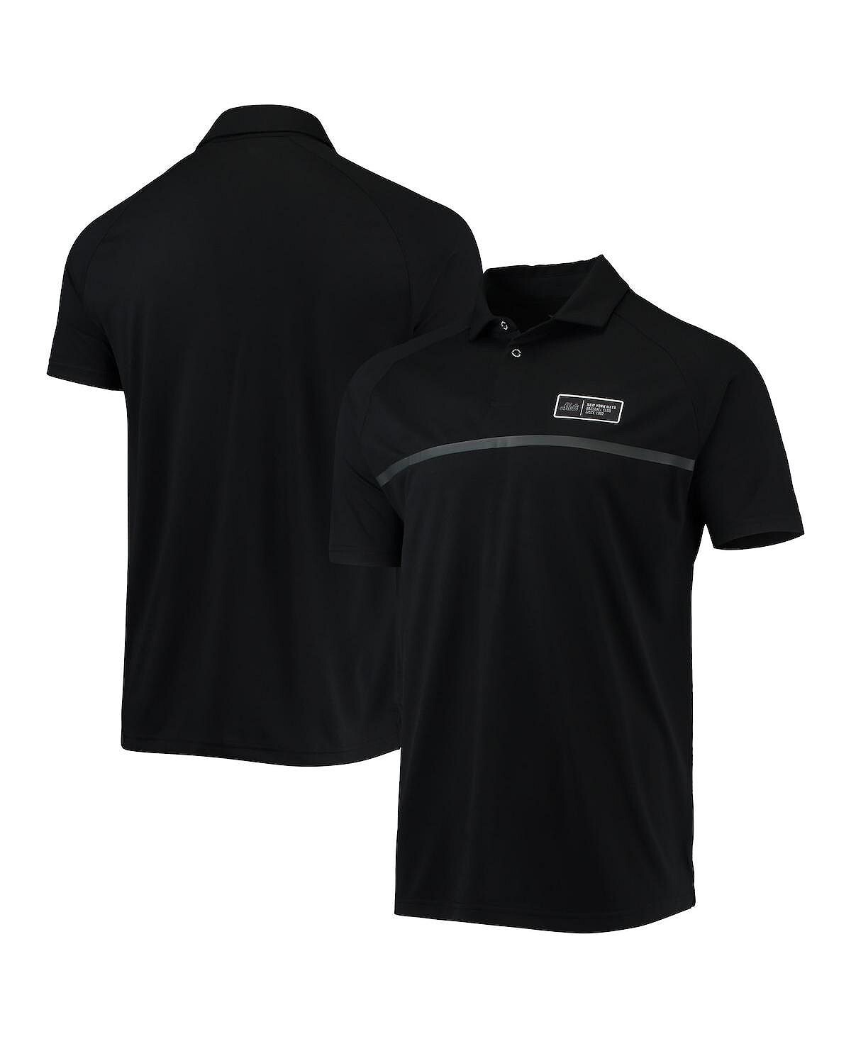 

Мужская черная рубашка поло с регланами new york mets sector LevelWear, черный