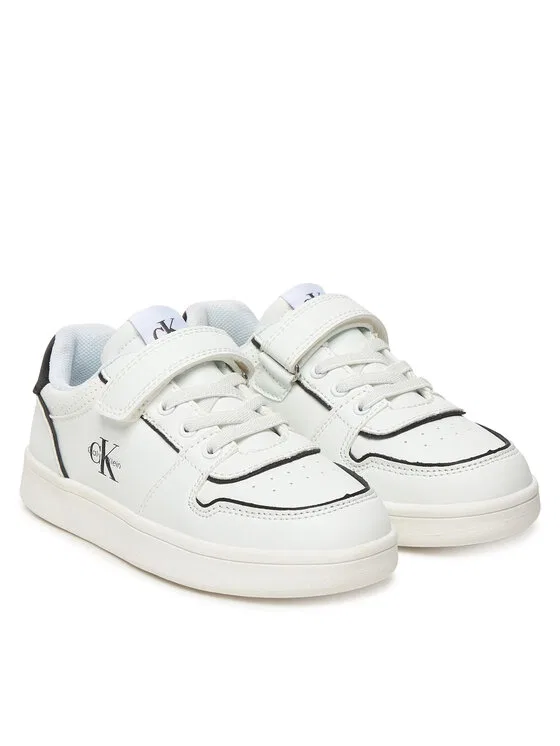 Кроссовки Low Cut Lace-Up/Velcro Calvin Klein, белый — фото 2