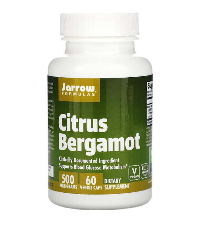 

Бергамот, 500 мг, 60 растительных капсул, Jarrow Formulas