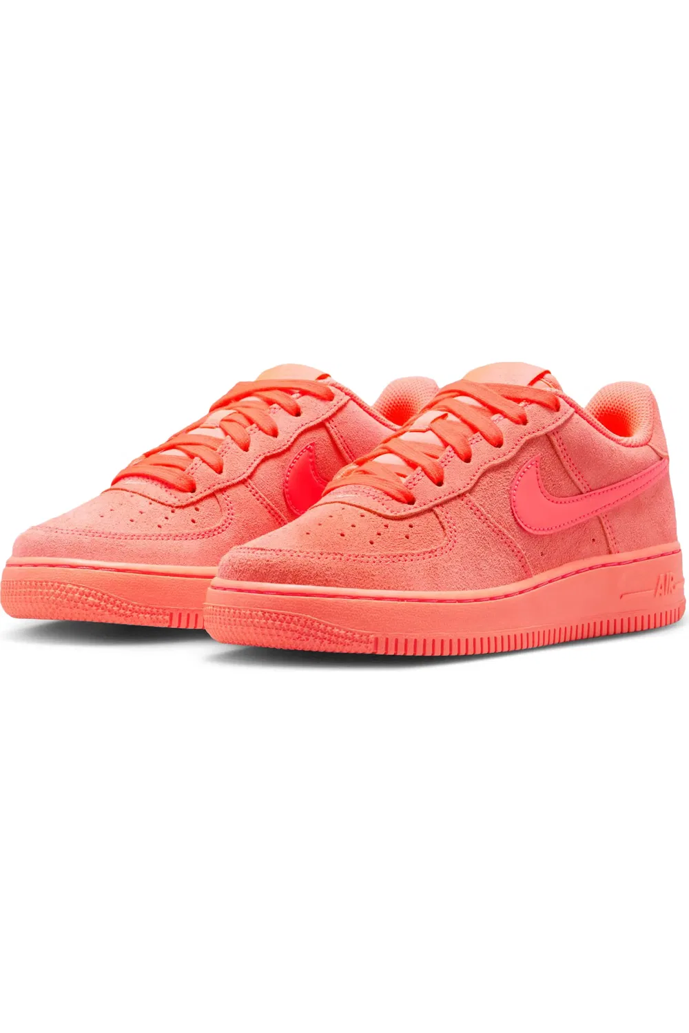 Детские кроссовки на шнуровке Air Force 1 Nike, Hot Lava/Hot Lava