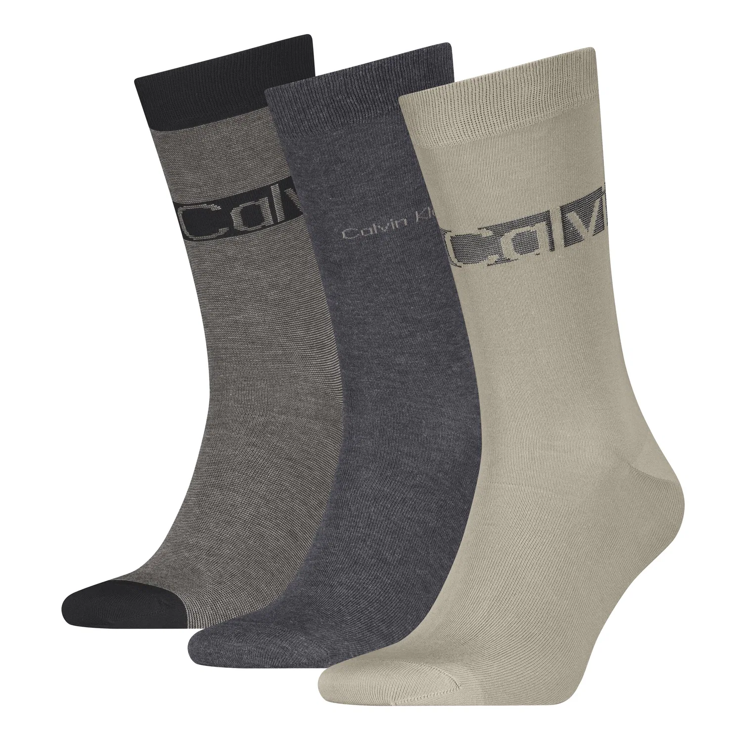 Мужские носки 3 пары Calvin Klein, Beige