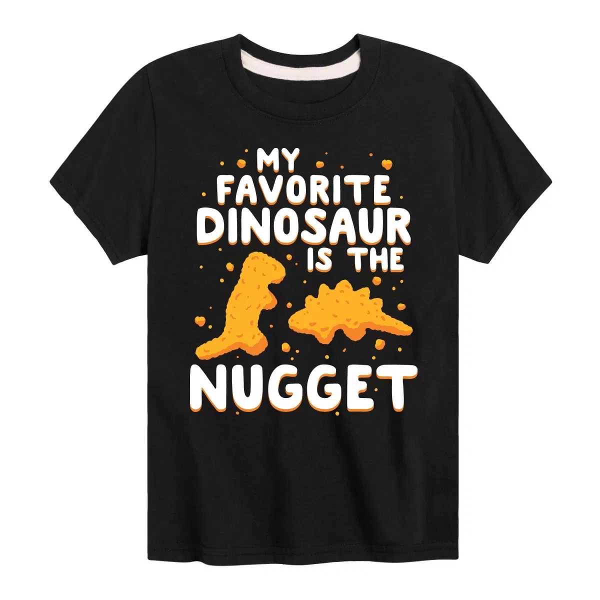 Детская футболка с коротким рукавом с принтом My Favorite Dinosaur Is The Nugget Instant Message, Heather Blue
