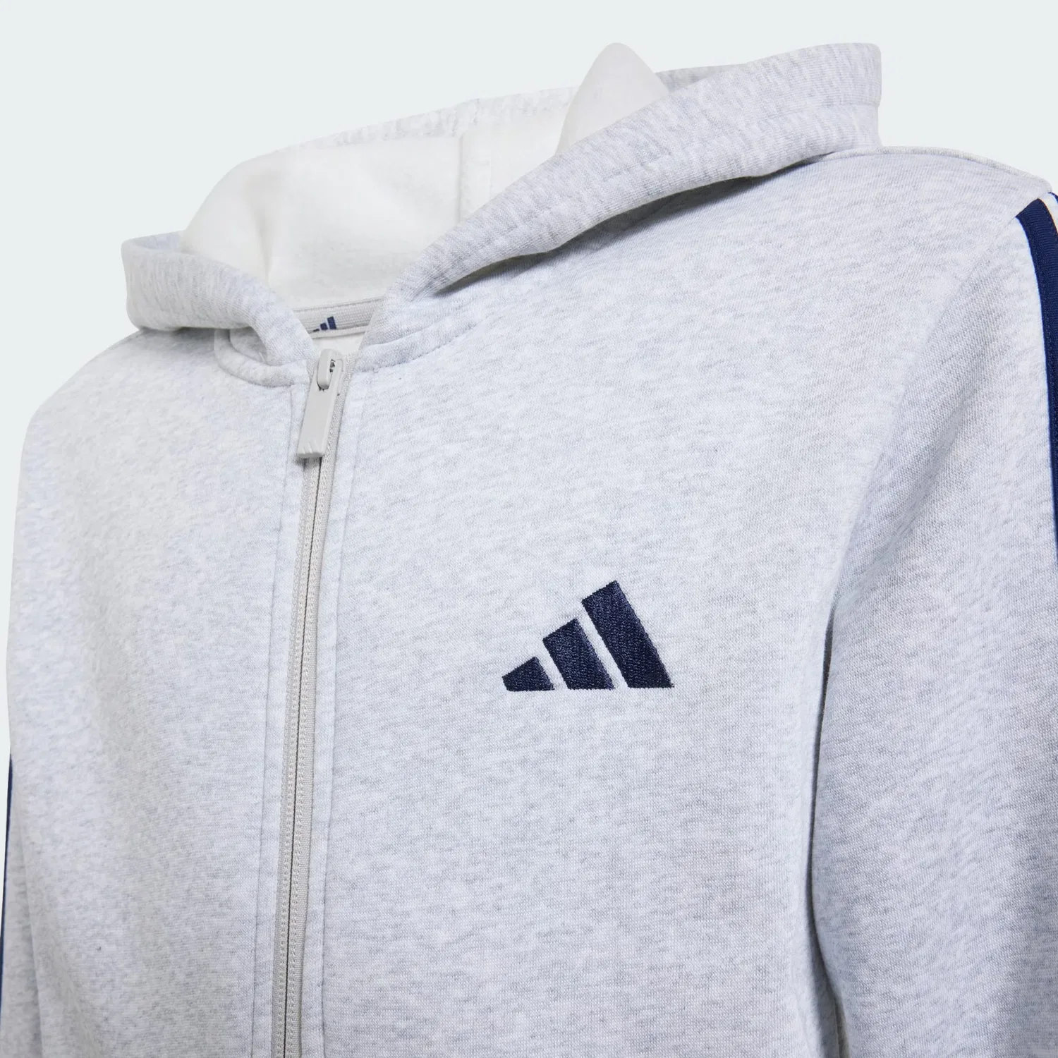 Толстовка на молнии Adidas Sportswear Essentials, серый — фото 3
