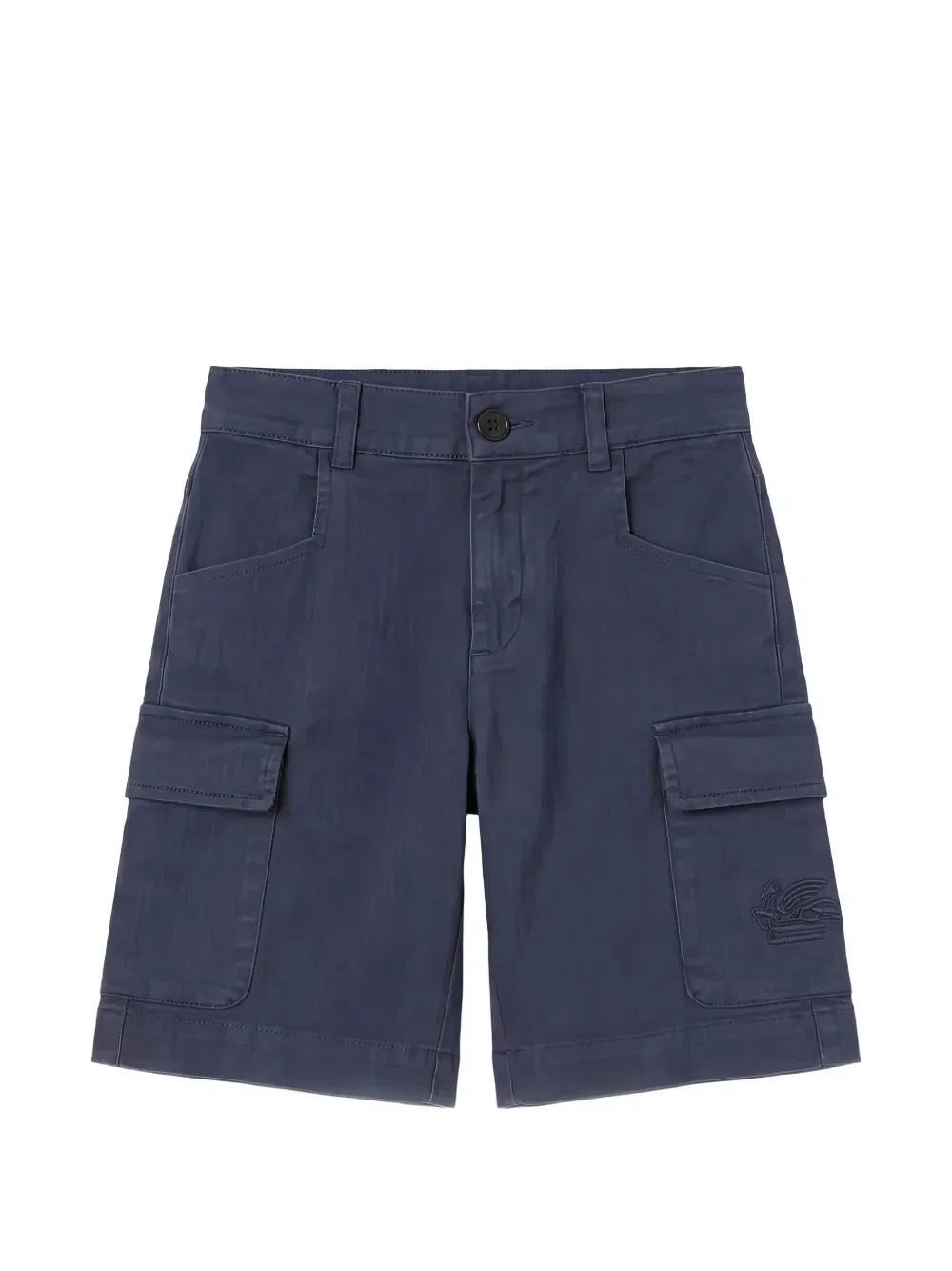 Шорты-карго с вышитым логотипом Etro Kids, бежевый