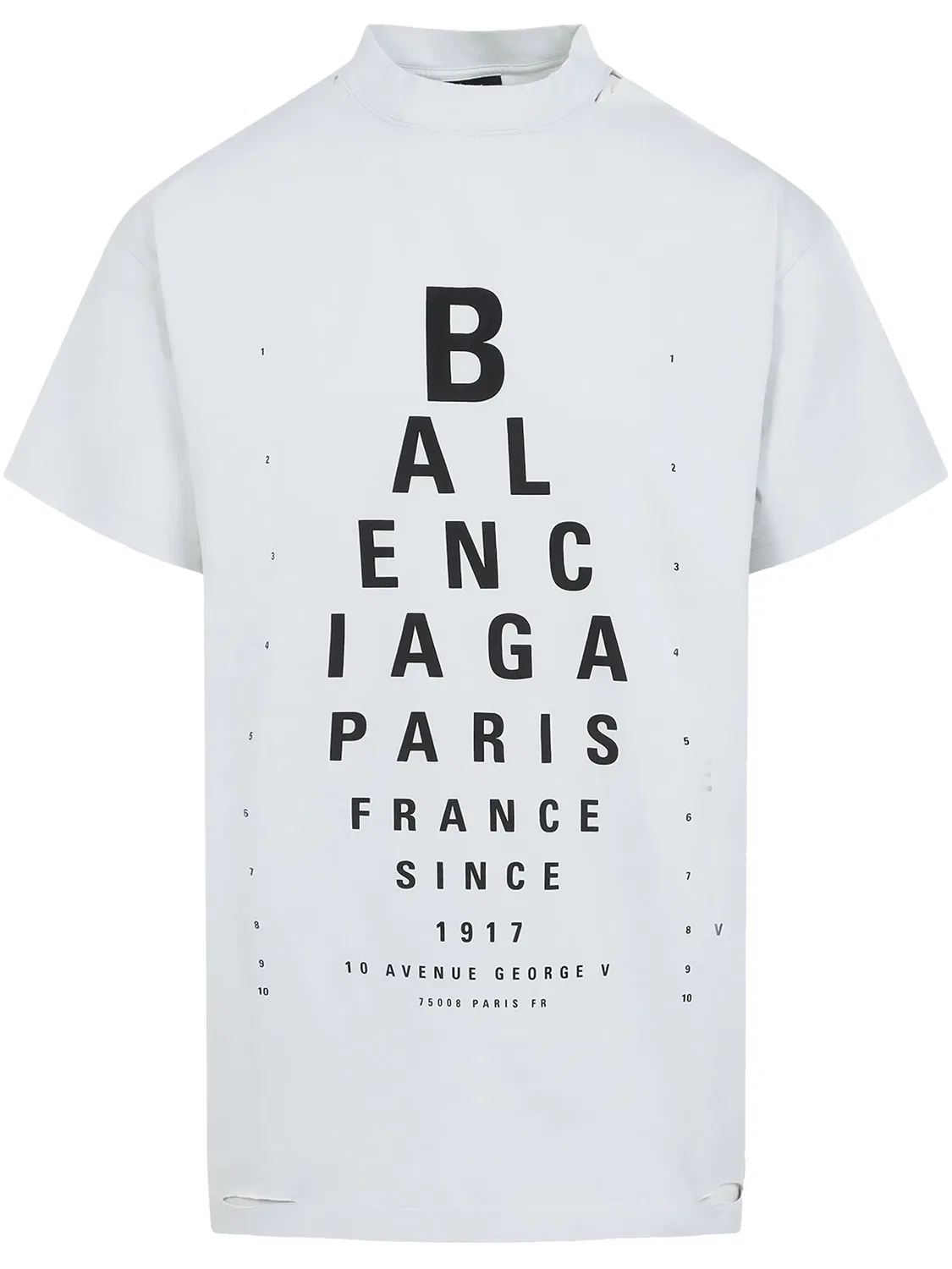 Balenciaga Футболка из 100% хлопка белого цвета