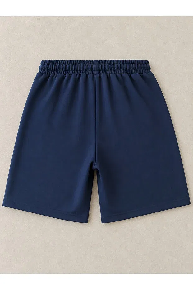 Детские шорты для мальчиков с завязками Xiccoo, Navy Blue — фото 4