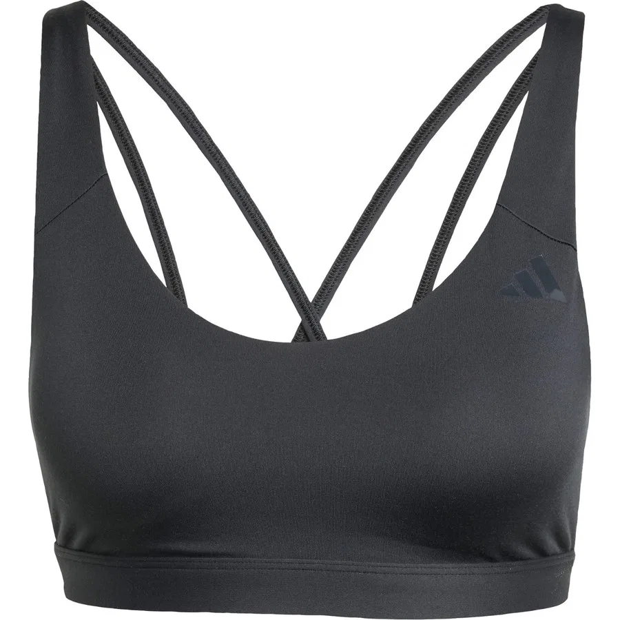 Спортивный бюстгальтер средней поддержки All Me Essentials Medium Support Bra adidas, Черный — фото 3