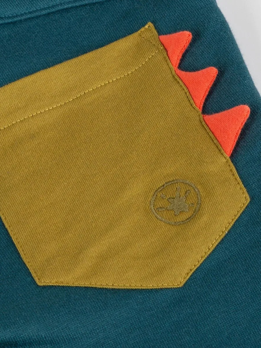 Штаны SIGIKID Regular Pants 'Sweathose Dino Fun' синего цвета — фото 3