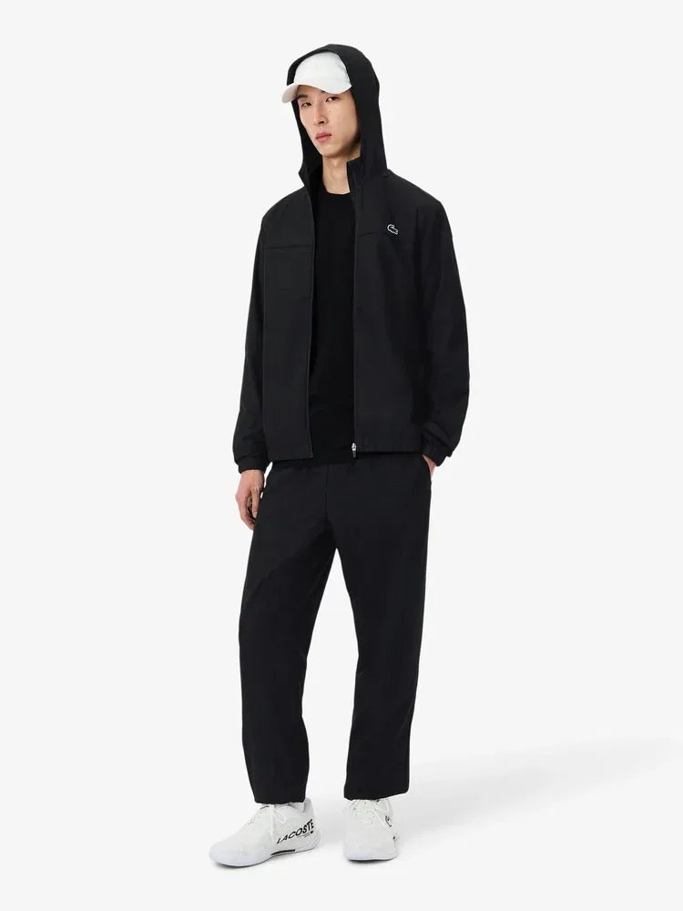 Тренировочные брюки Woven Jogger LACOSTE, Black — фото 4