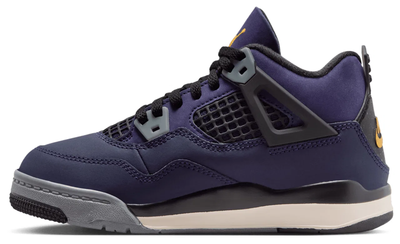 Детские кроссовки для мальчиков Retro 4 Jordan, фиолетовый/черный — фото 2