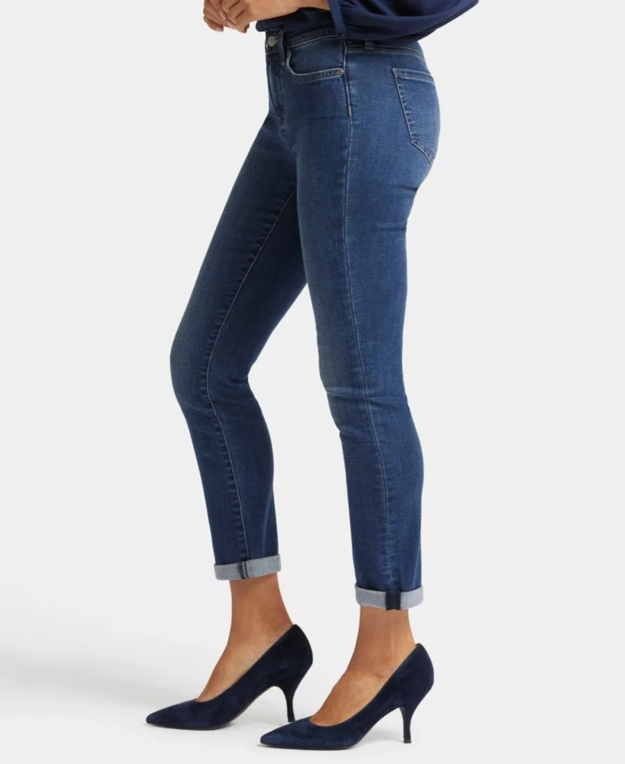 Джинсы зауженные скинни с заниженной талией Sheri Slim Ankle NYDJ, Wellspring — фото 4