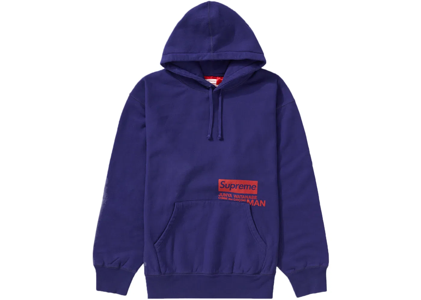 Мужской худи с принтом Supreme Junya Watanabe CdG Man Hooded Sweatshirt Supreme, Royal