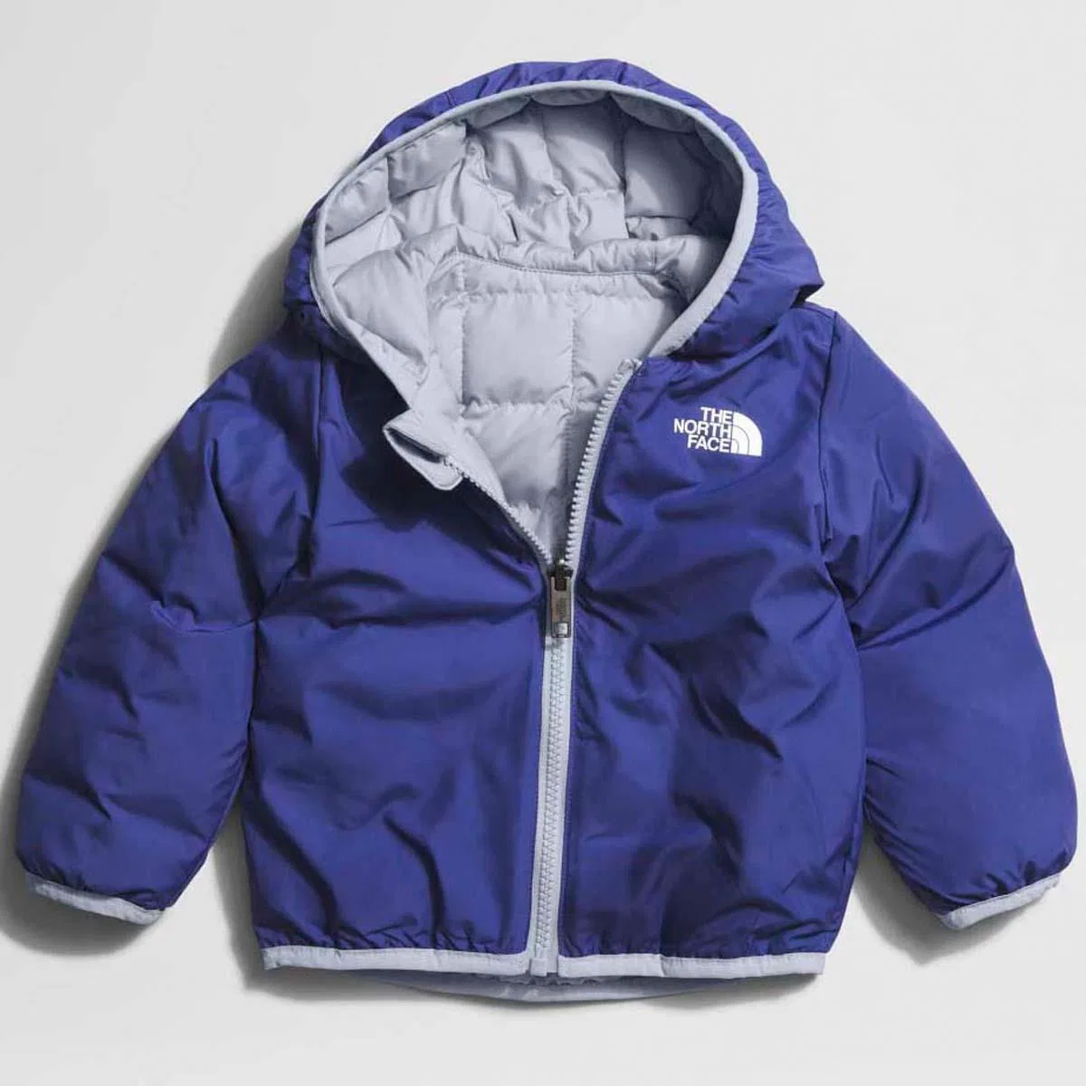 Куртка детская утепленная с капюшоном ThermoBall Reversible Baby The North Face, Dusty Periwinkle