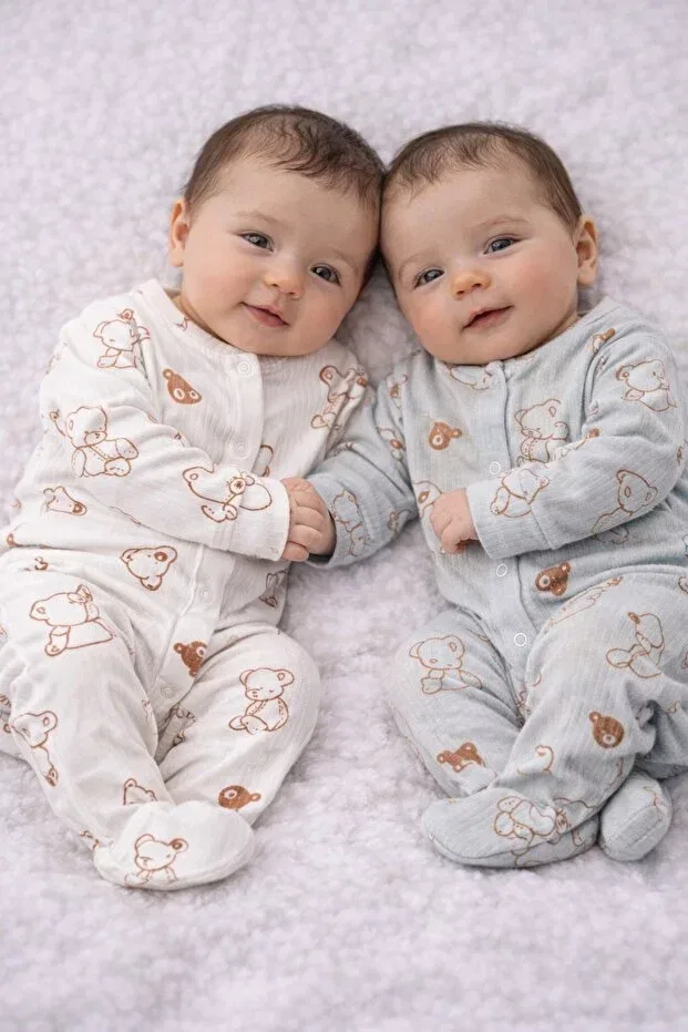 Детский комбинезон для мальчиков с принтом Enia Baby, Khaki — фото 3