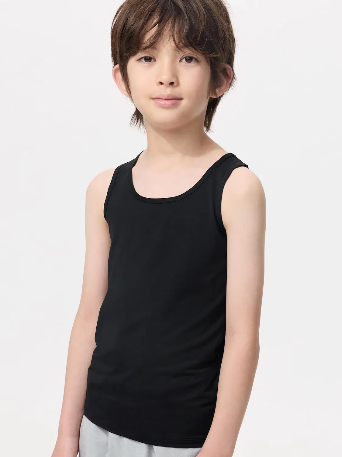 Майка Uniqlo airism micro mesh, базовая футболка для ежедневного использования, светло-голубой — фото 2