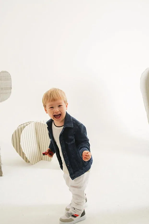 Детский жакет из габардина с длинным рукавом Nanica Kids, Navy Blue